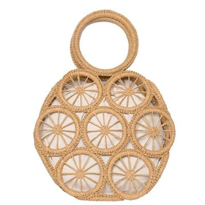 Seaside Holiday Bag Hollow Straw Large Capacity Beach Crossbody Bag Summer Hand Weaving Shoulder Bag