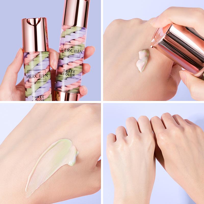 MERCILEN Three -Color Light Sensation Isolation Cream Moisturizing Makeup Before The Base To Modify Skin Isolation Milk