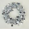 7.5m Christmas Wreath Decorative Iron Wire Star Aluminum Foil Drawstring Ribbon Christmas Tree Decorative Performance Props