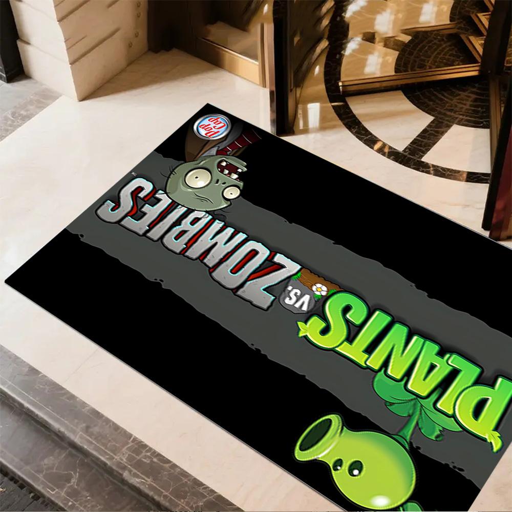 Zombie Plants Party Floor Mat Perfect for Decorate room Entryway Bedrooms Dining Room Antislip Carpet Decorate Offices Spiritual Gift