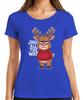 Jingle All The Way Funny Reindeer Christmas Sarcastic Retro Ladies TShirt