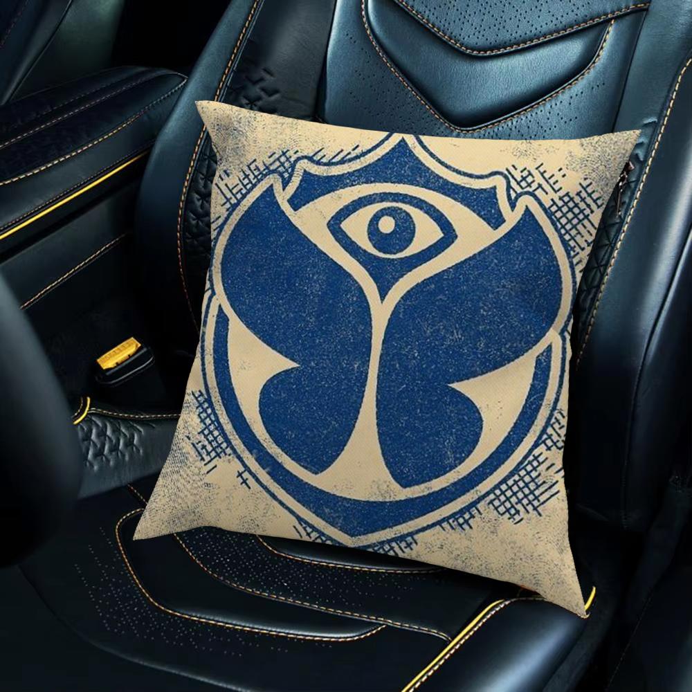 TOMORROWLAND Music Festival Pillow Case For Car Sofa Decorative Home Double-sided Print Plush Square Throw Pillow Cushion Cover