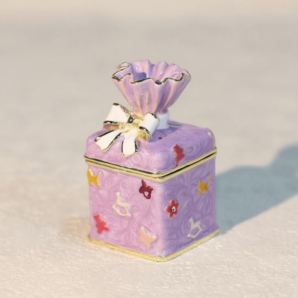 Enamel Color Storage Box Zinc Zinc Zinc Alloy Candy Canister Jewelry Storage  Candy Storage