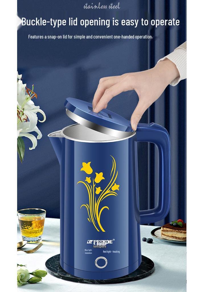 Positive Hemisphere Stainless Steel Electric Kettle: Auto-Off, Thermal Insulation, Household Electric Water Boiler