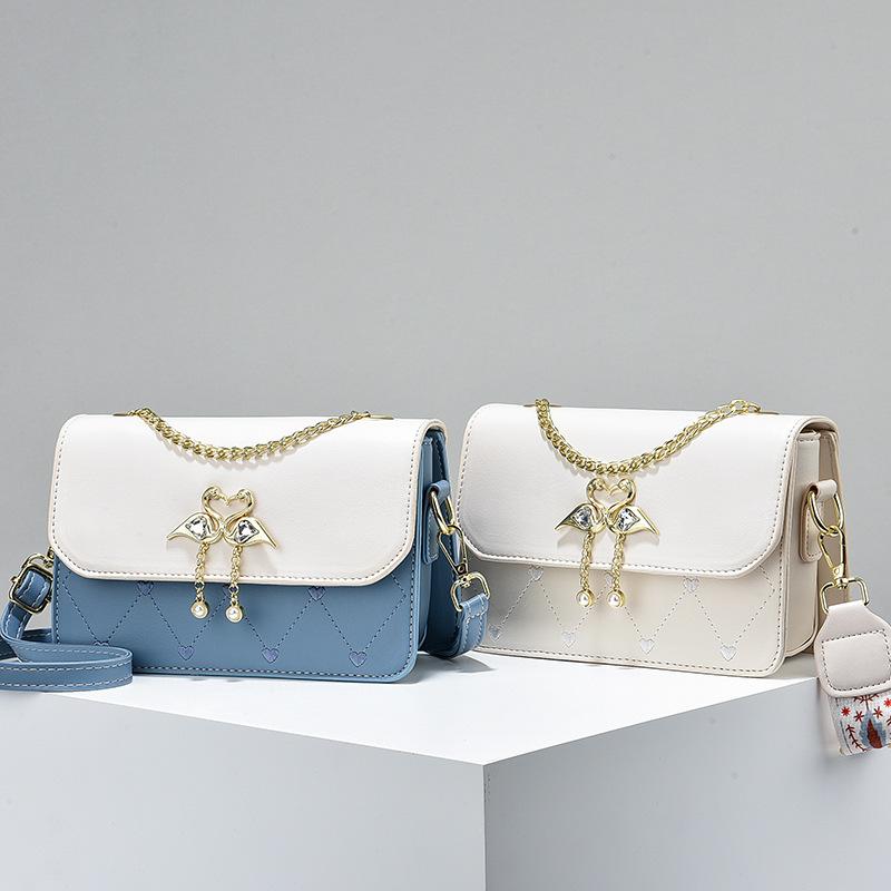 New Spring and Summer Versatile Crossbody Fashionable Shoulder Bag Small Square Bag Trendy Temperament Bag To Send Girlfriend