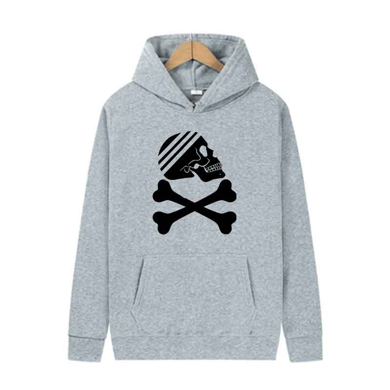 Autumn Print Sports Jogging Hoodie Hip Hop Daily Fashion Trends Tops Men Casual Streetwear Blue Pullover Spring Unisex Clothing