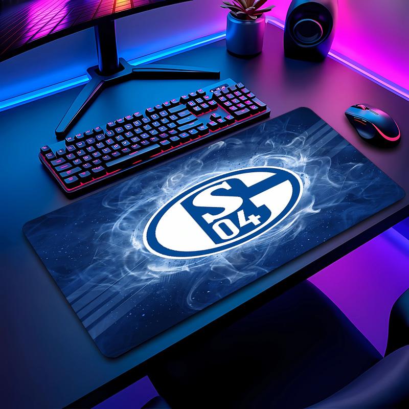 Tappetino per Mouse con Motivo Calcio Schalke 04 Non?Tappetino Mouse da Gioco Antiscivolo con Base in Gomma per Scrivania Ufficio Casa
