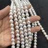 1String, White Natural Freshwater Pearls Beads for Jewelry Making DIY Crafts (Beads 9-10mm, Length 36cm)