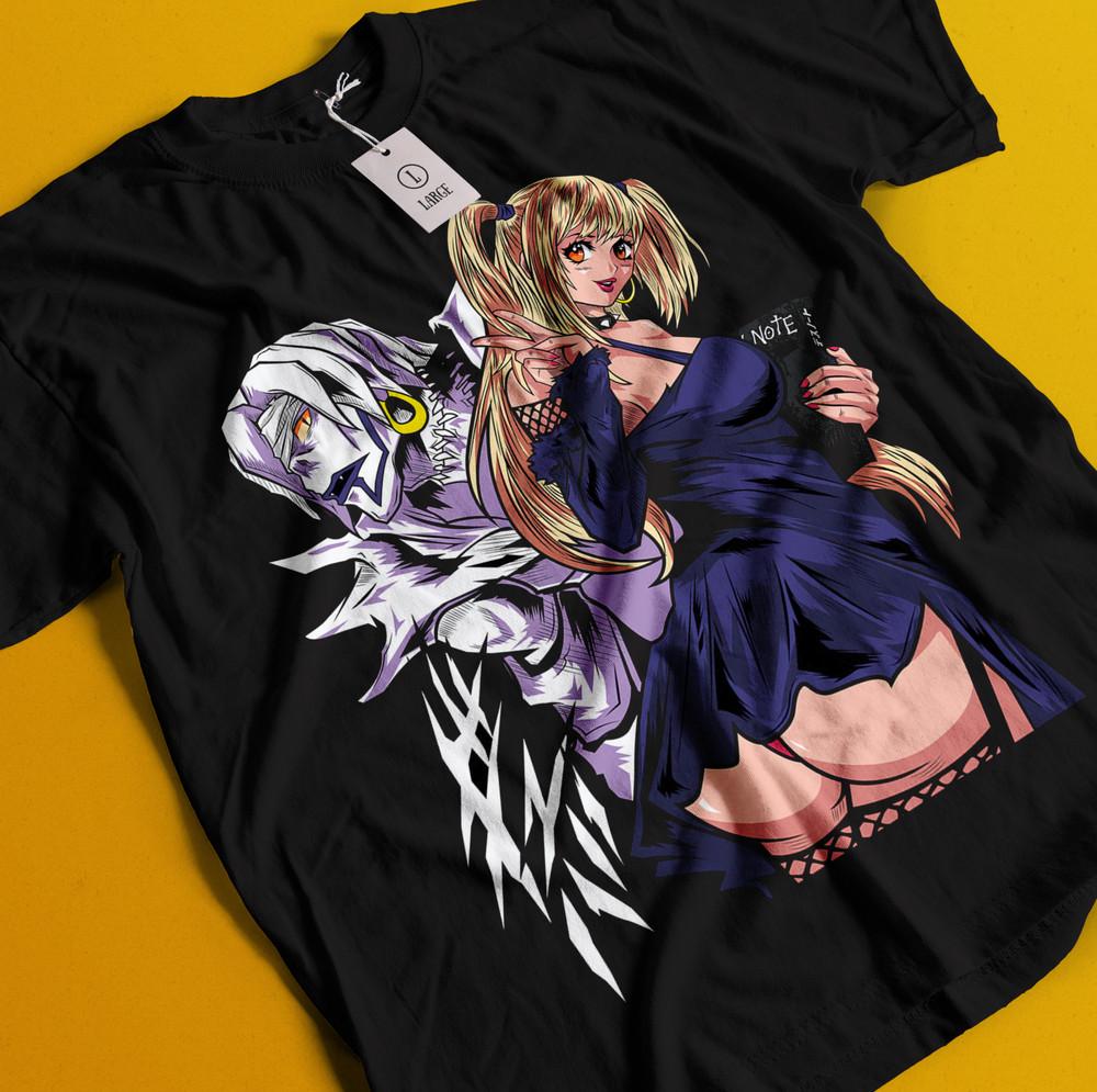 

Death Note Shirt Ryuk L Kira T-Shirt Misa Tshirt Rem Tee Anime Waifu Near Light 4XL