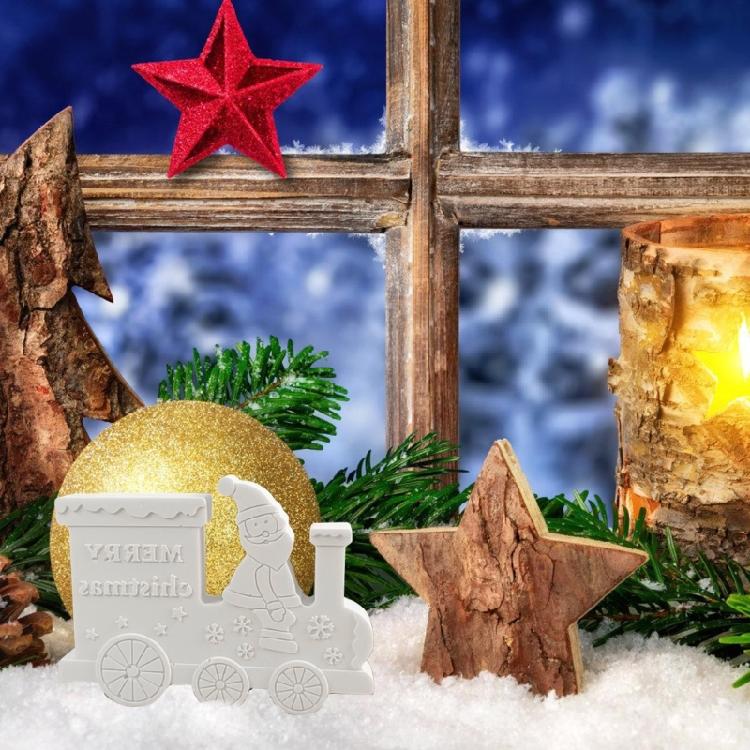 Christmas Train Shaped Silicone Epoxy Resin Silicone Mould Chocolate Fondant Silicone Molds for Desserts Candy Chocolate