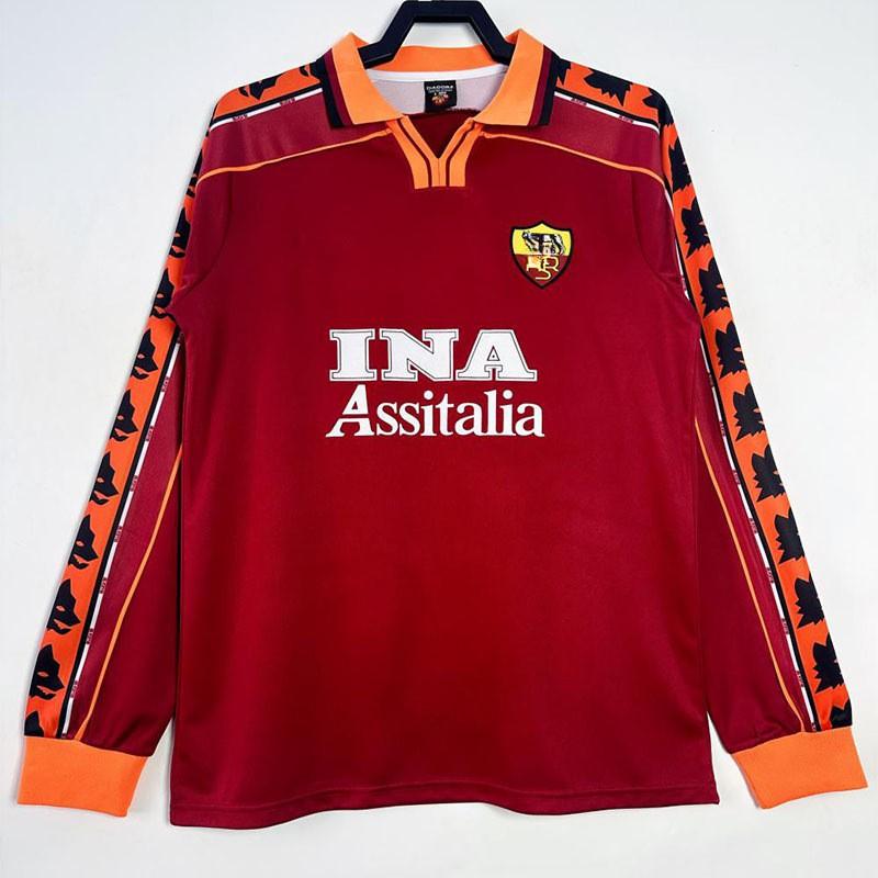 Long Sleeve Retro Football Jersey Men Classic Club National Team Style Sports Training Wear