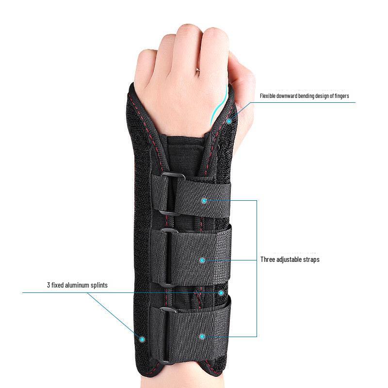 Breathable Wrist Support Splint with Hand Fixation Strap