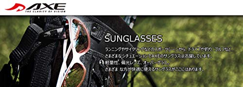 AXE Sunglasses for Bad Weather and Low Light, UV Protection, Polarized Lenses, Over 180-Degree Vision, Fits Oversized Glasses, Includes Storage Case,