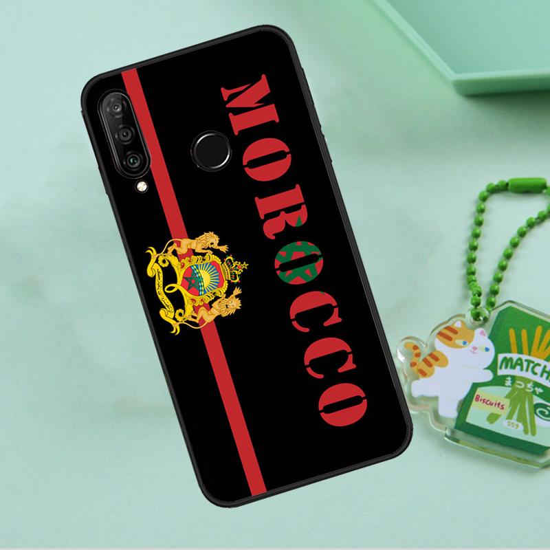 Morocco Flag Coat Of Arms For Huawei Nova 12i 12s 7i 8i 11i 9 10 SE Y90 Y60 Y70 Y72 Y61 Y91 P30 P40 Lite P60 Pro Case