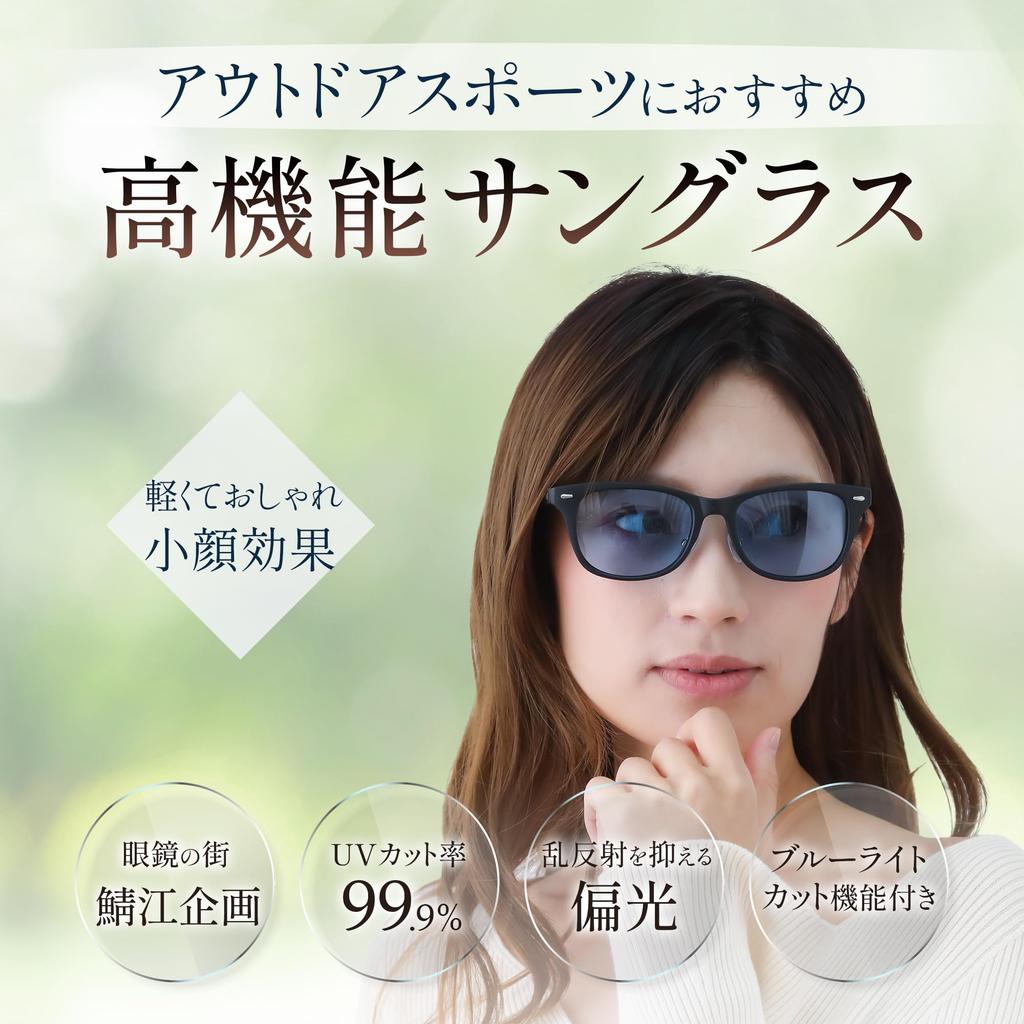 Polarized Light Wellington Flexible [Adventure King] Sunglasses, Blue, Men's & Women's, Style, [Sabae Design/Ultra-Lightweight Frame], Sports, Golf,