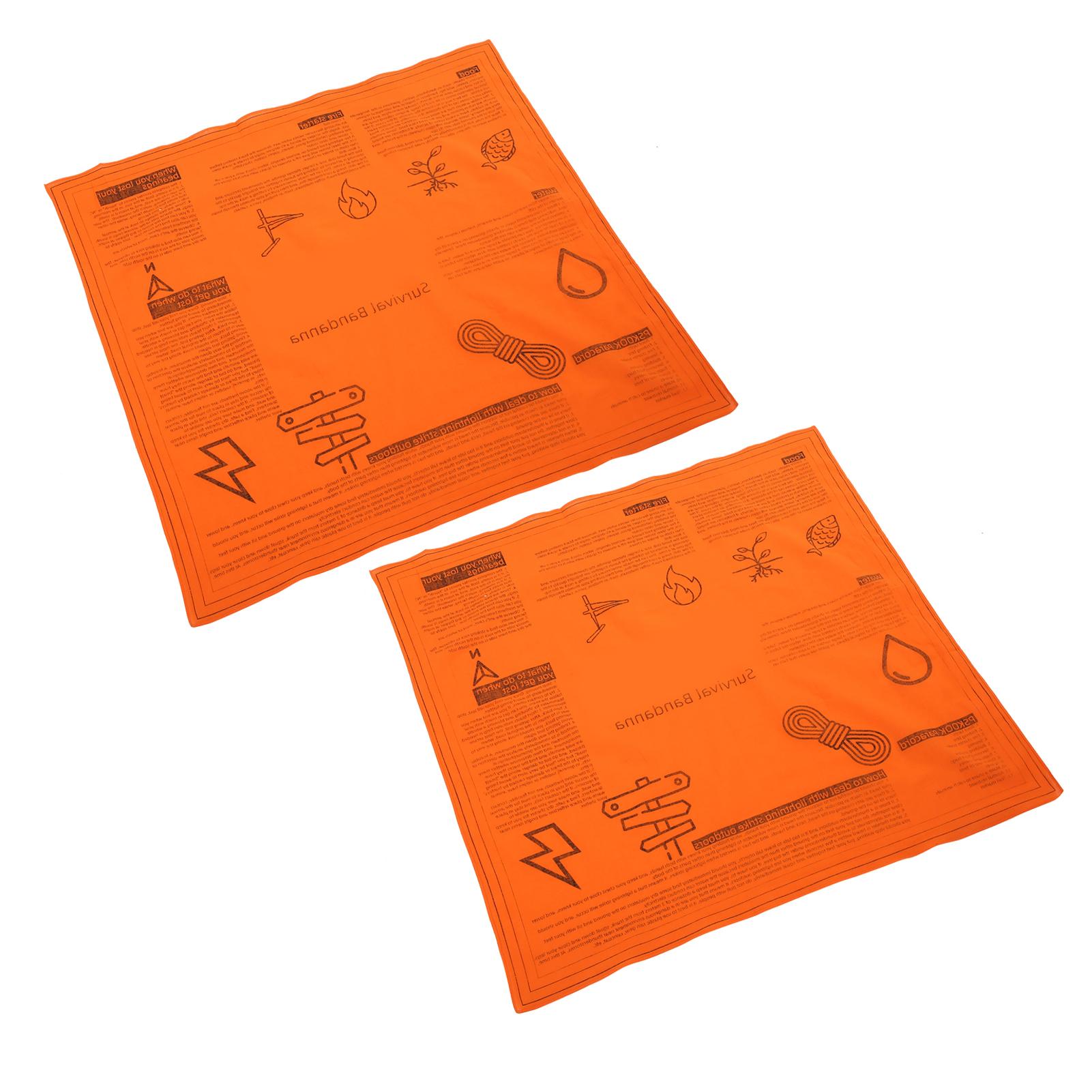 Conjunto de 2 Peças Lenço Multifuncional Lenços de Cabeça Lenço Protetor para Acampamento red