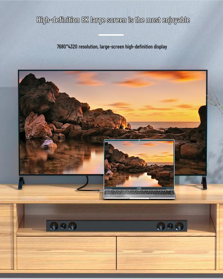 8K HDMI To Micro HDMI 2.1 Cable for Computers, TVs, Cameras, and SLRs