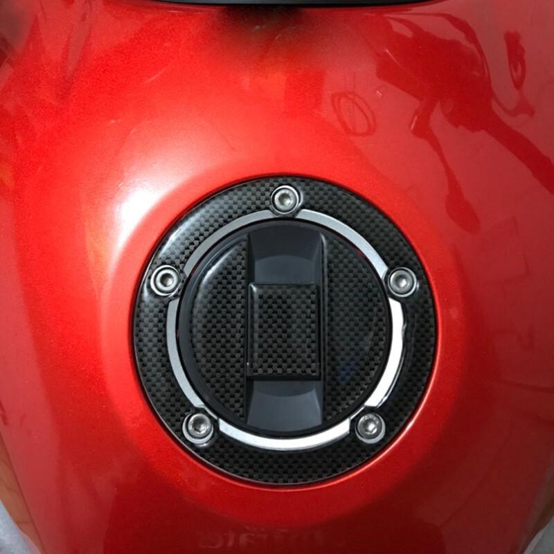 Carbon Fiber For Suzuki GSXR 1000 750 600 Fuel Tank Gas Cap Cover Sticker Decal-
