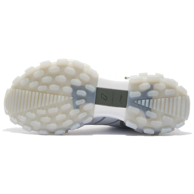 Li Ning Cushioning Slip Resistant Abrasion Resistant Low top Casual Shoes Women's Glacier Gray AZGS034-1