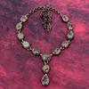 Dragon Bloodstone Gemstone Necklace Electroformed Copper Adjustable Necklace