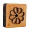 Leather Cutting Mold with   Wood Base Flower Shape Punching Die for Making Keychain Bag Decoration