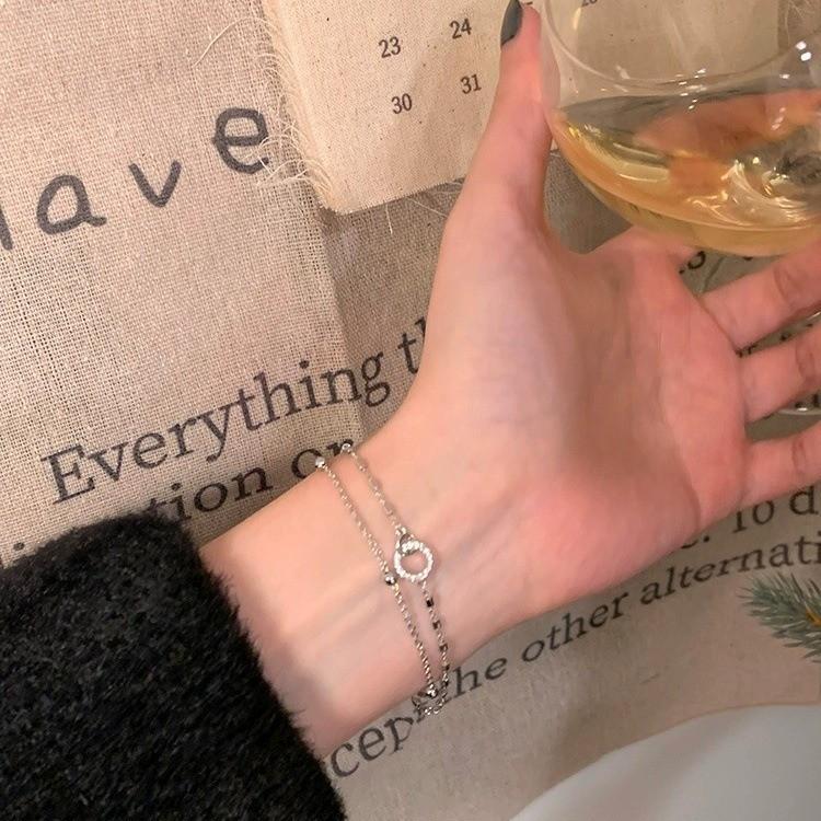 Delicate Doublelayer Geometric Bracelet For Women 2023 Light Design Luxury