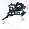 Remote Control Airplane Fighter Model Sensing Anti Falling Foam Aircraft with Light