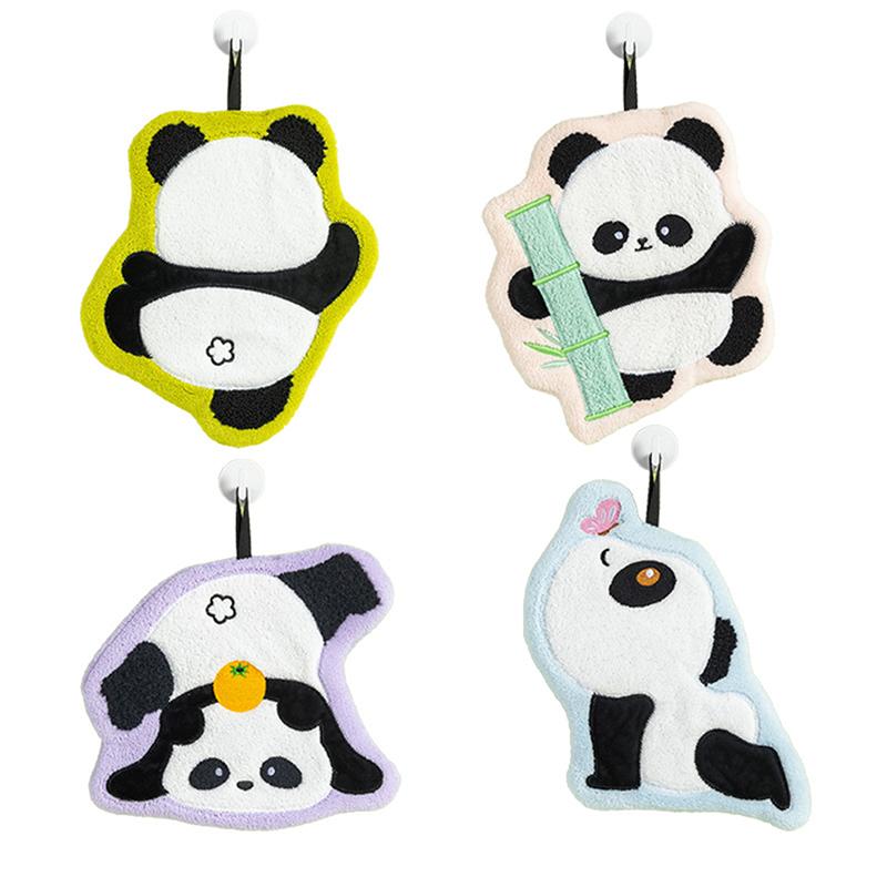 Cute Panda Hand Towel, Absorbent And Quick-Dry Towel, Thickened Towels For Kitchen And Bathroom, Multi-Purpose Towel For Home