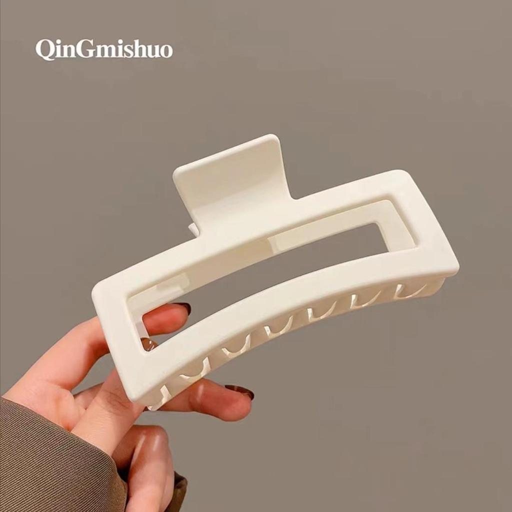 High-End Matte Frosted Large Hair Claw Clip, Women's Chic Shark Clip