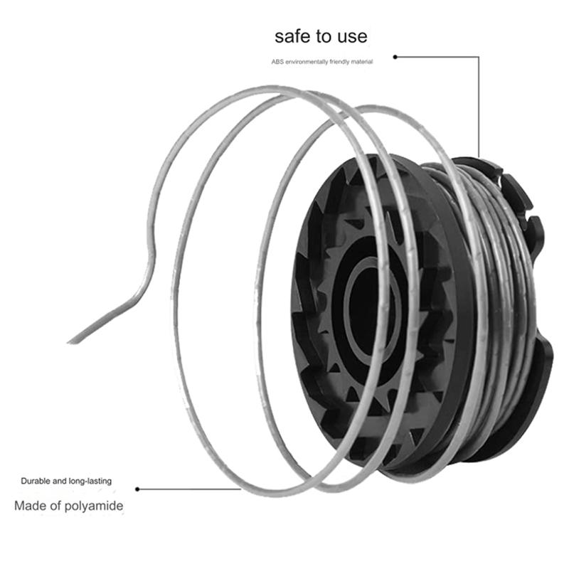 A58Z String Trimmer F016800569/F016800385 Spool Line With F016F04557 Spool Cover For Easy Grass Cut ART 23SL 26SL