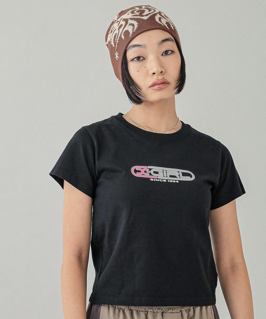 Casual CAPSULE LOGO BABY TEE BLACK X-girl S/S