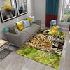Ferocious Leopard Carpet Living Room Coffee Table Bedroom Area Floor Mats Room Bedside Rugs Kitchen Bathroom Non-slip Door Mats