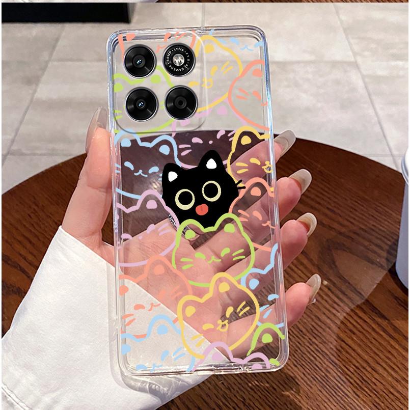 For Moto G67 G77 Case Clear Luxury Cute Love Rabbit Funny TPU Soft Silicone Phone Case For Motorola Moto G67 / G77 5G Back Cover