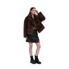 Autumn and winter new suit collar imitation fur short fluffy versatile coat women's jacket
