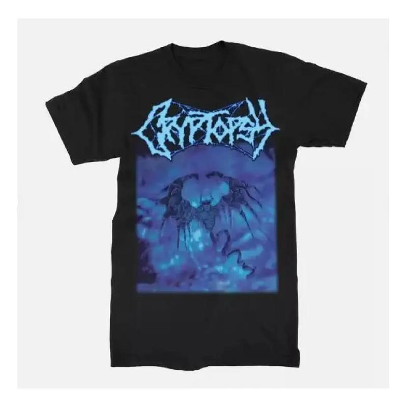 Camiseta Cryptopsy Camiseta Negra De Manga Corta, Camisa Nue S