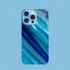 Light blue Dark blue Man Protect PhoneCase Glass PhoneCase for iPhone 17 16 15 14 13 12 11pm Pro Plus Dropresistant cellphone