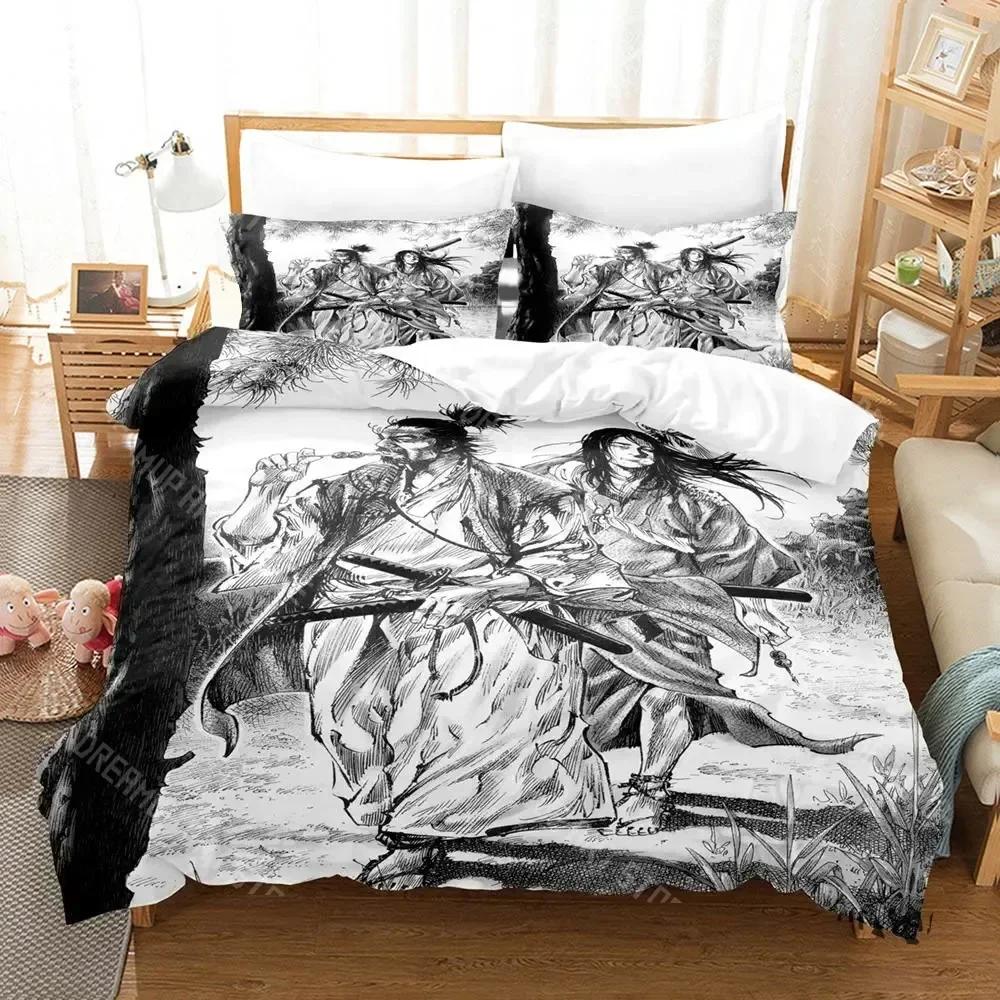 Vagabond Bedding Set Single Twin Full Queen King Size Bed Set Aldult Kid Bedroom Duvetcover Sets 3D  Anime bed sheet set