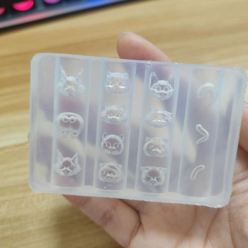 Cartoon Animals Nail Art Molds For Nail Charms Angel Rose Flower Nails Templates Diy Nail Art Decorations Manicure Design Tools