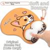 Comfortable Palm Cute Corgi Mouse Pad Non Slip Ergonomic Design Silicone Wrist Guard Cute Animal Mouse Pad Men and Women