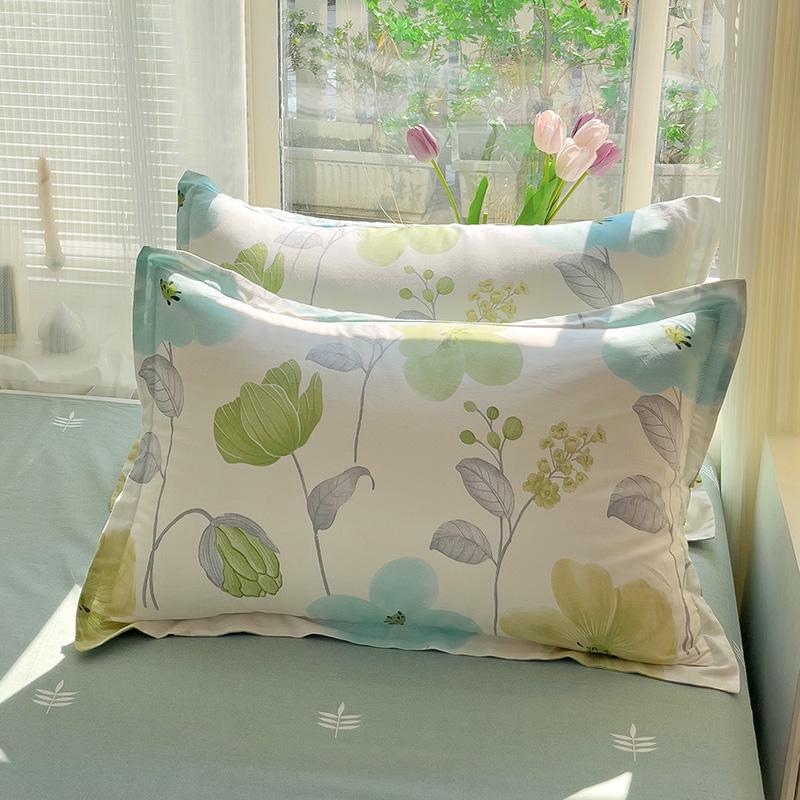 Set of Two Pure Cotton Pillowcases, 48x74cm - Pillow Core Covers [Pair Only]