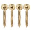 4 Sets Guitar Neck Joint Bushing Set Metal Ferrule Bolt with Screw Accessory for Electric BassGold