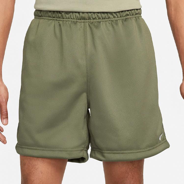 Nike Solid Color Simple Elastic Waist Logo Shorts Men Bottoms Olive DH4658-222