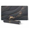 Elegant Decorative Desk Mat Wavy Lines with Stains 120X60 Cm