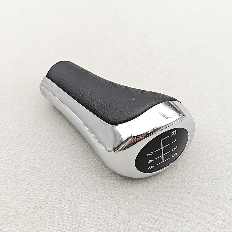

6 Speed Manual Gear Shift Knob Shifter Lever Stick Head For BMW 1 3 5 6 Series X1 X3 X5 Leather Chrome Car Interior Accessories