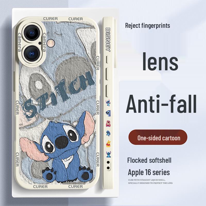 Cartoon Anti-Fall Soft Silicone iPhone Case with Full Lens Protection