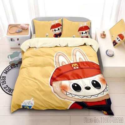 Cute New Anime LA-BUBU Duvet Cover Set HD Comforter Cover for Kids Bedding Sets Bedclothes Bedroom Decor