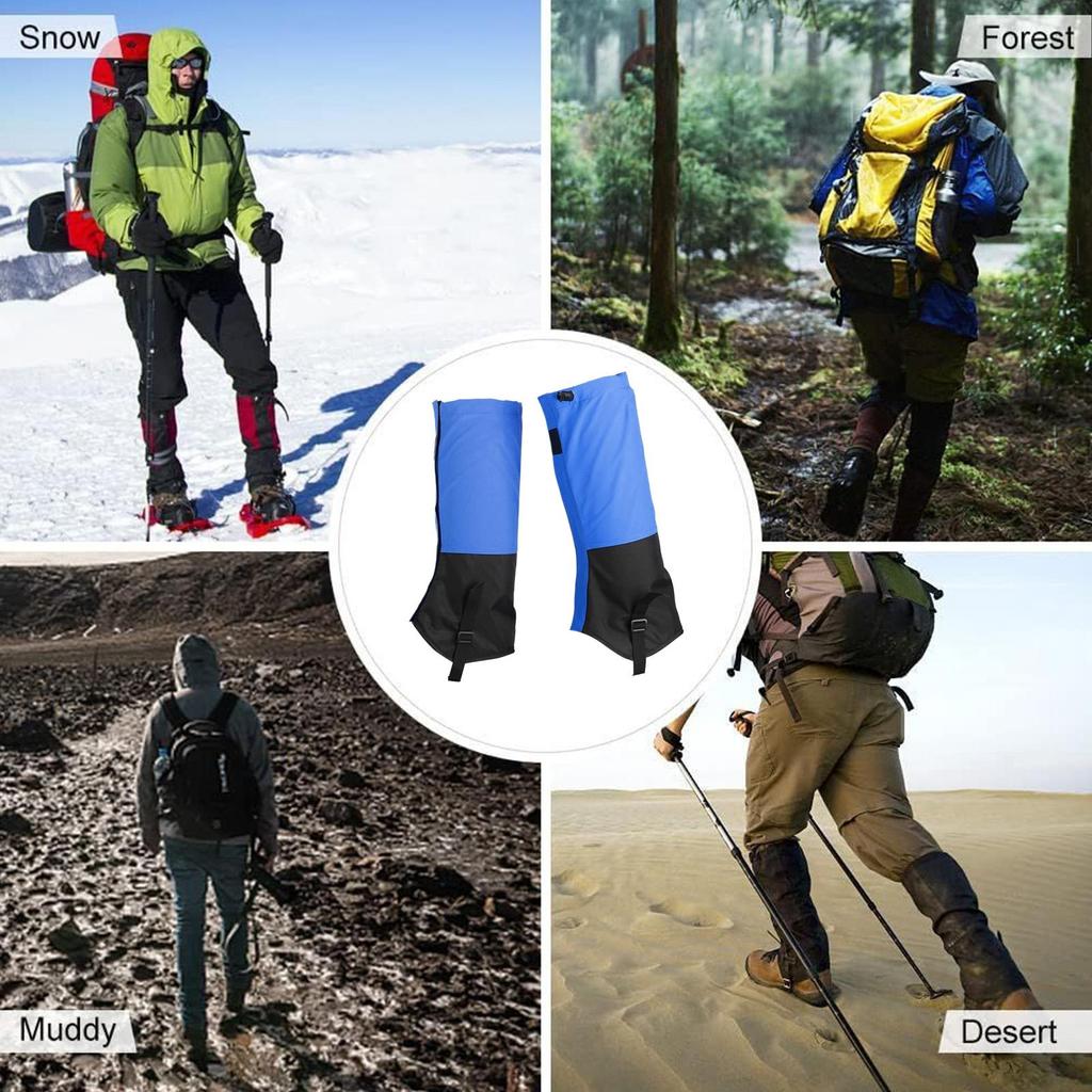 Leg Gaiters For Men Waterproof Boot Gaiters For Hiking Adjustable Leg Protector For Men Women Summer Wading Running Winter