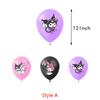 Kuromi Birthday Party Decoration Supplies Banner Cake Top Balloons for Children
