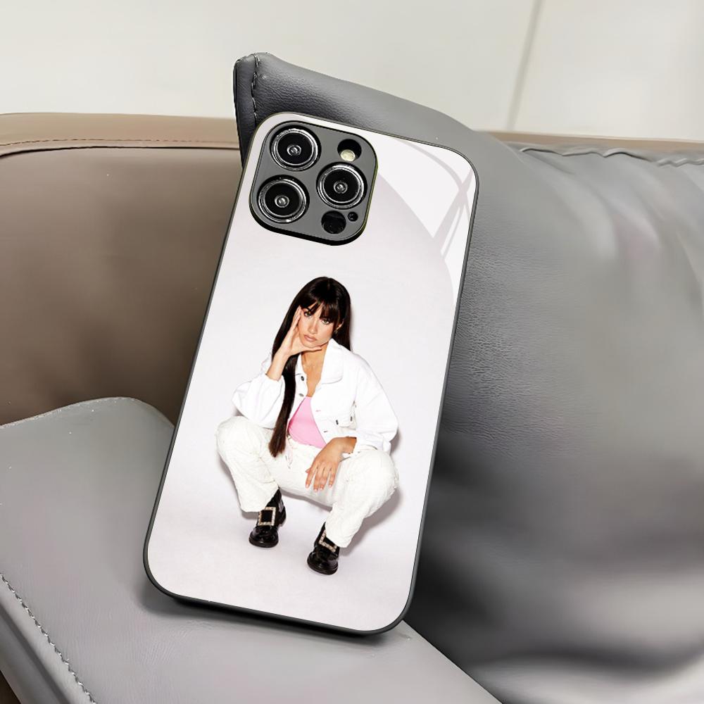 Singer A-Aitana Alpha Phone Case for Iphone 17 Air 16 15 14 12 11 13 Pro Max Mini X Xr Xs Puls Black Glass Cover