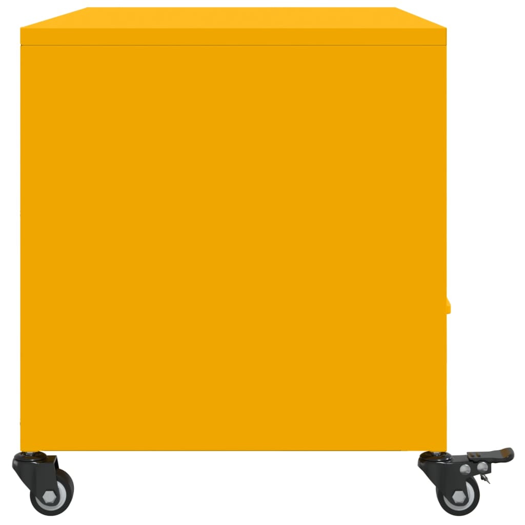 TV Cabinet Mustard Yellow 68 x 39 x 43.5 cm Cold Rolled Steel
